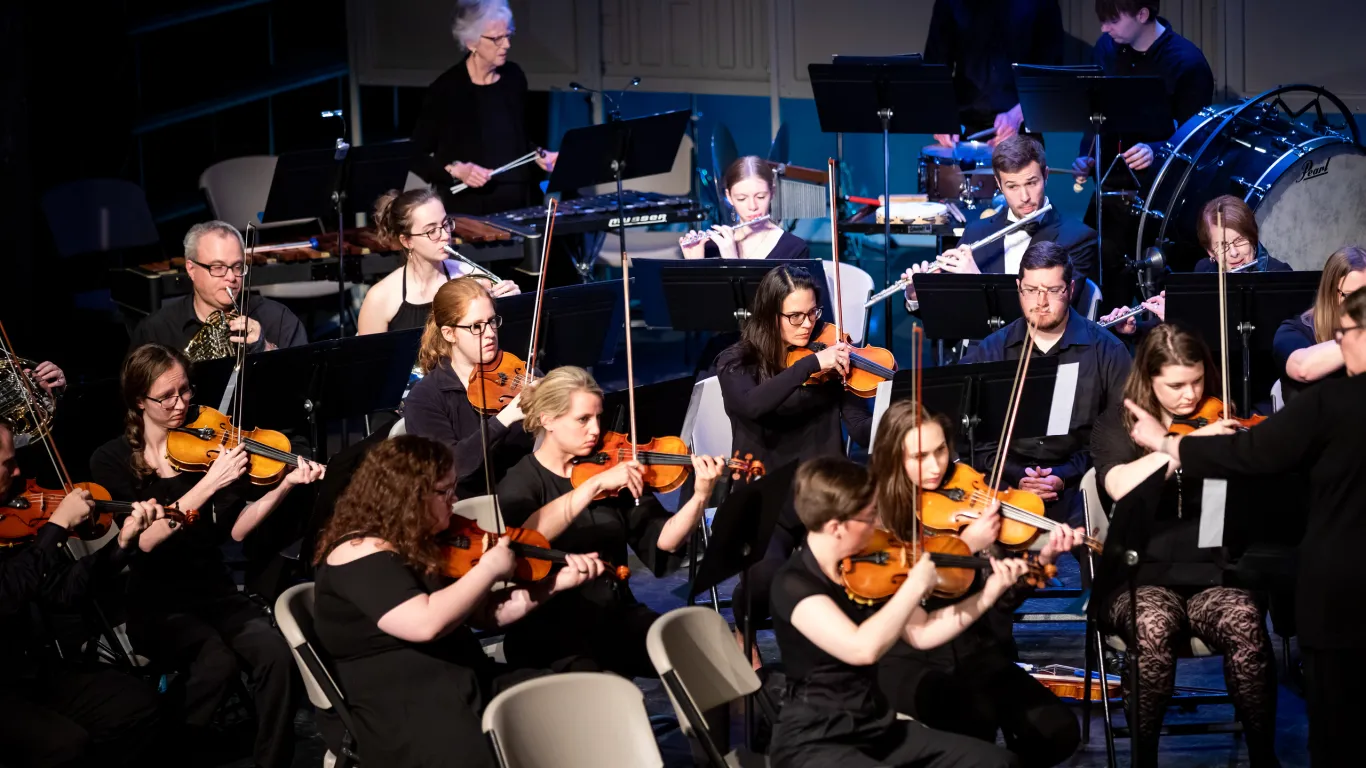 The NHCC Orchestra in concert.