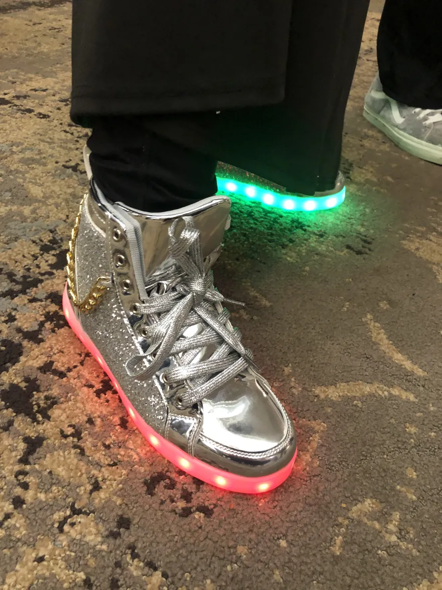 Glow in the dark sneakers