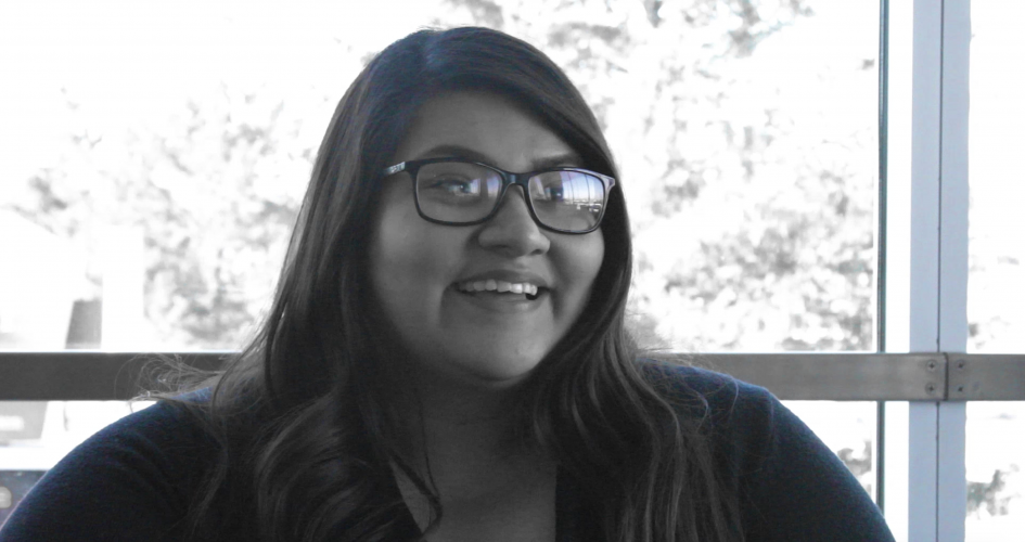 female student Jocelyn Tables smiling 