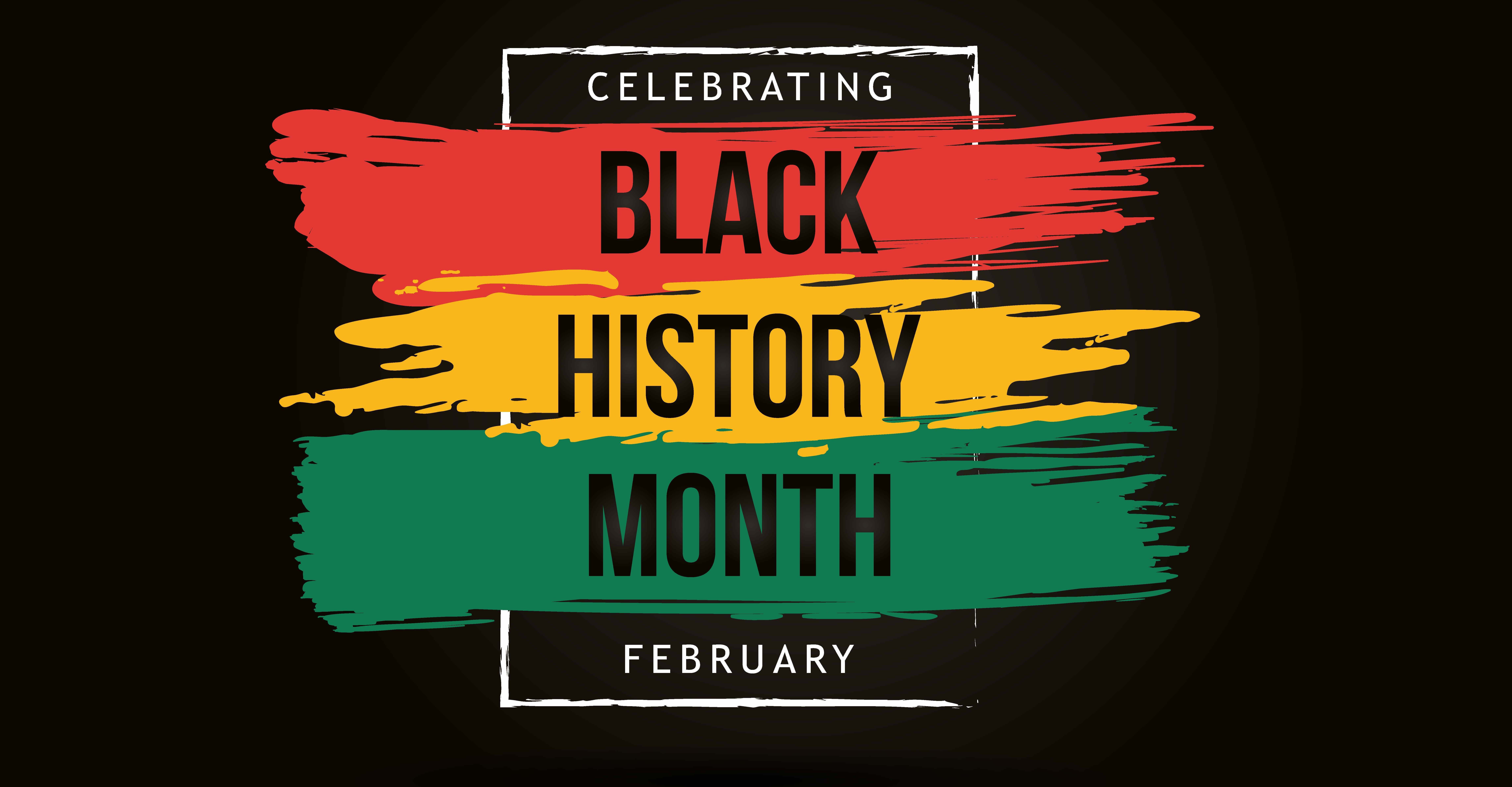 Colorful Black History Month graphic