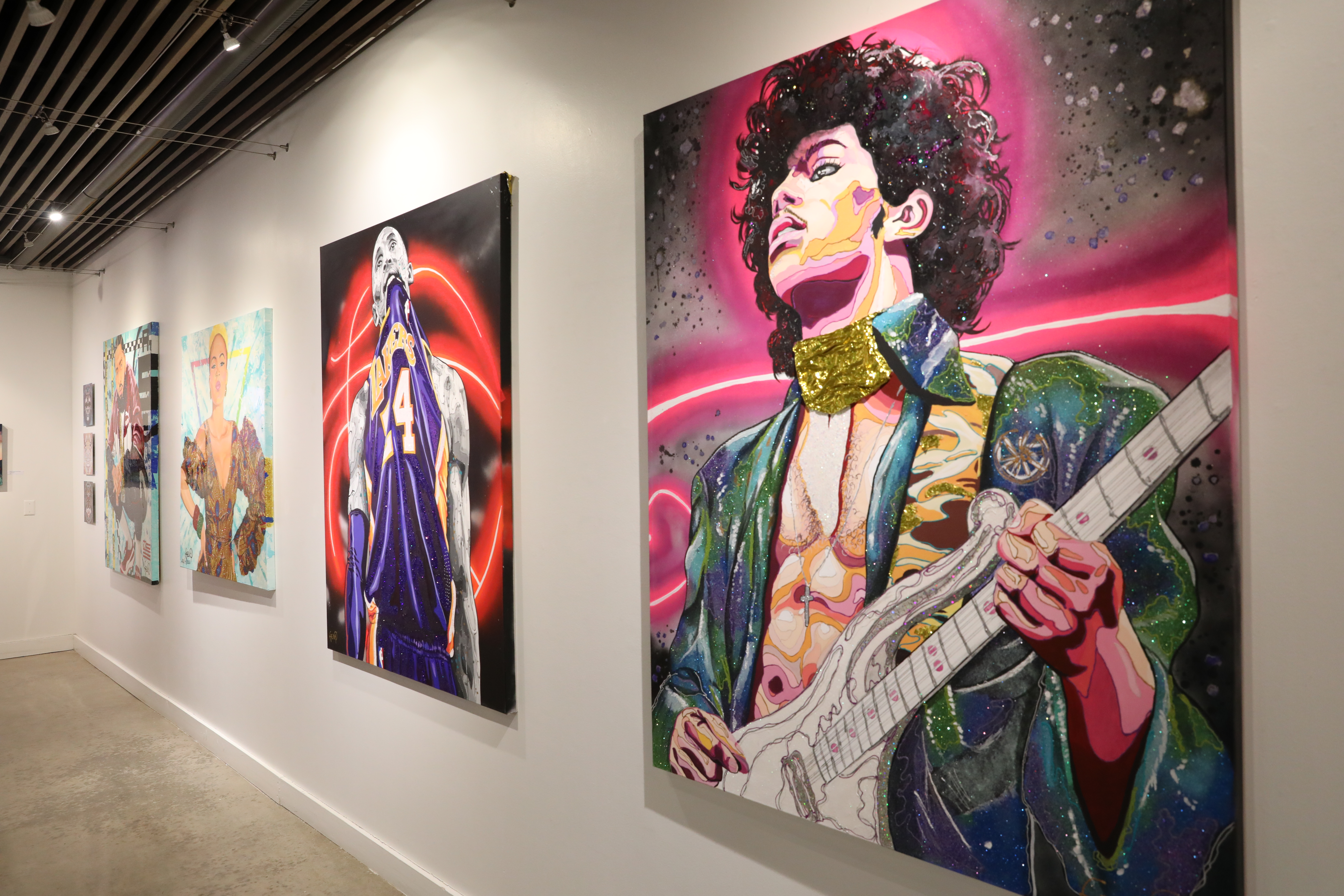 Prince painting by alumni 