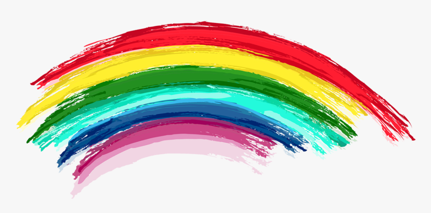a graphic design of a rainbow