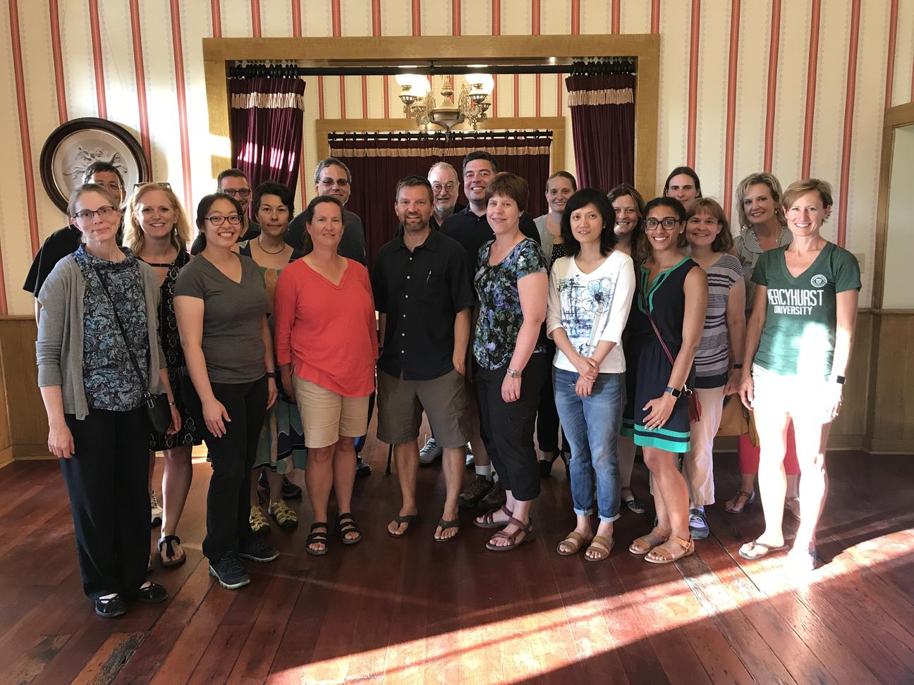 a photo of Dr. Tamara Mans with her fellow writers