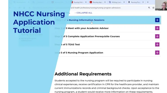 nursing application screenshot 