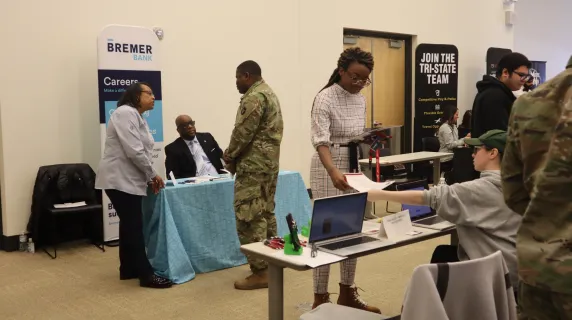 Inside the Grand Hall at the 2024 Business Career Fair 