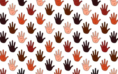 black, brown, and tan hands