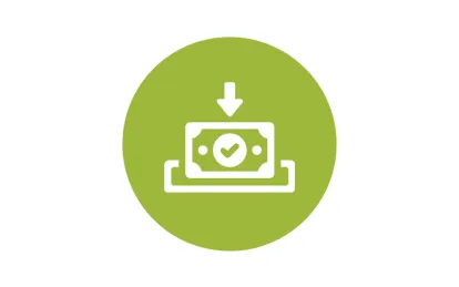 Money deposit graphic 