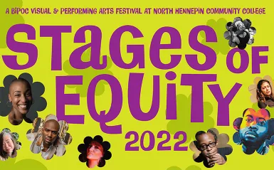 colorful graphic with the words stages of equity 2022