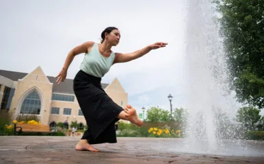 A publicity image/photo of dance artist Kealoha Ferreira