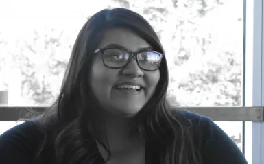 female student Jocelyn Tables smiling 