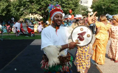 photo of an African man celebrating at IgboFest