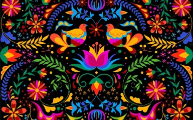 graphic of a colorful hispanic design