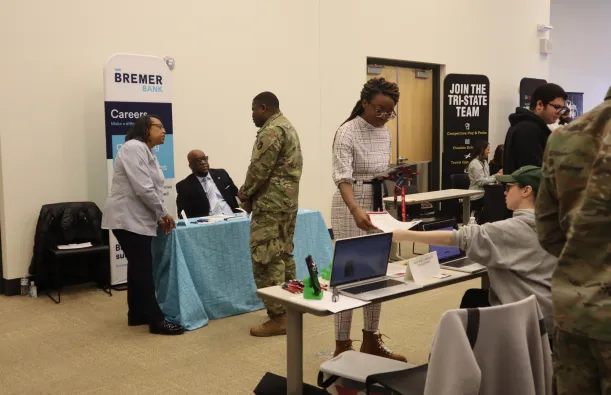 Inside the Grand Hall at the 2024 Business Career Fair 