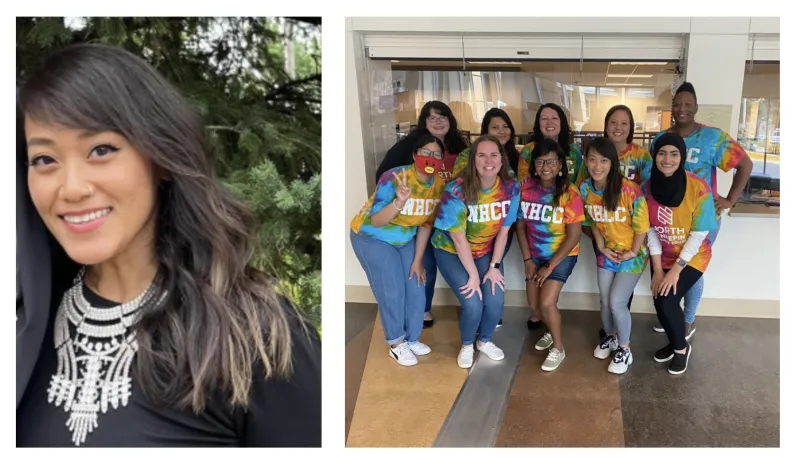 a photo of Sunny Vang and her Records and Registration team