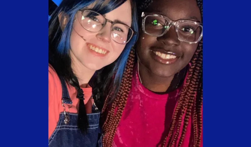 a photo of NHCC students, Dani and Mimi