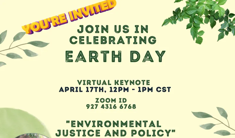 Earth Day event graphic 