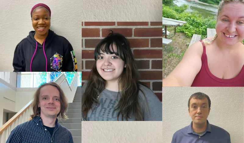 a photo of five First Generation College Students from NHCC