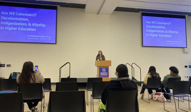 NHCC hosts a Native American Heritage Month Keynote Speaker on Campus