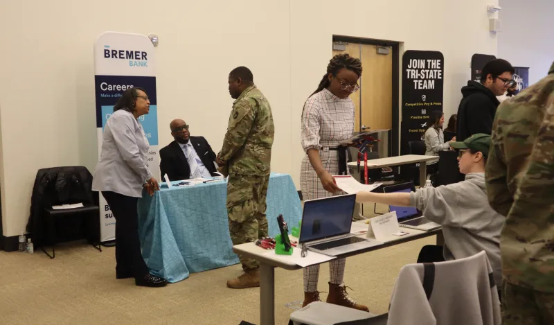 Inside the Grand Hall at the 2024 Business Career Fair 
