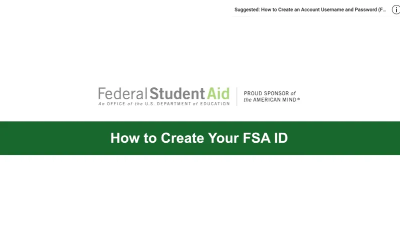 How to create an fsa id 