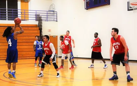 Men Playing Basketball