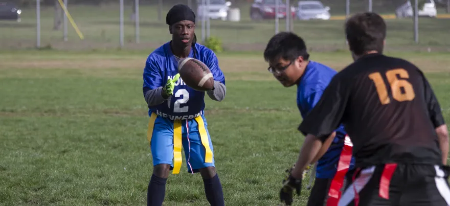 Men Playing Flag Football