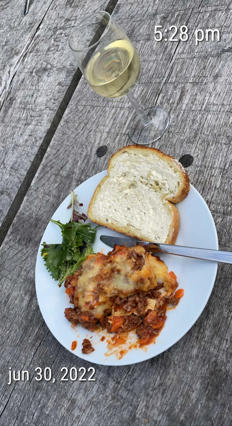 a photo of lasagna cooked for TRIO students 