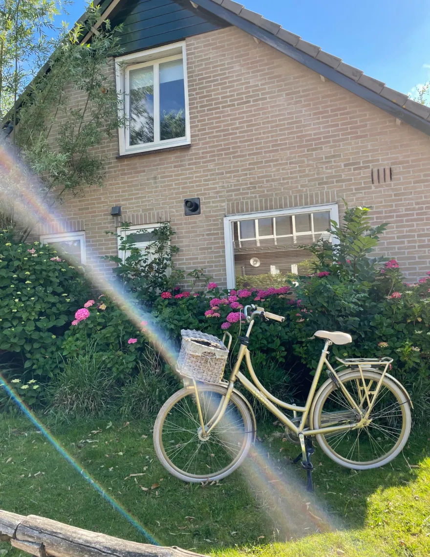 a photo of a bike a trio student took in Europe 