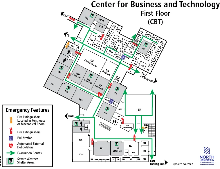 Center for Business & Technology First Floor Map