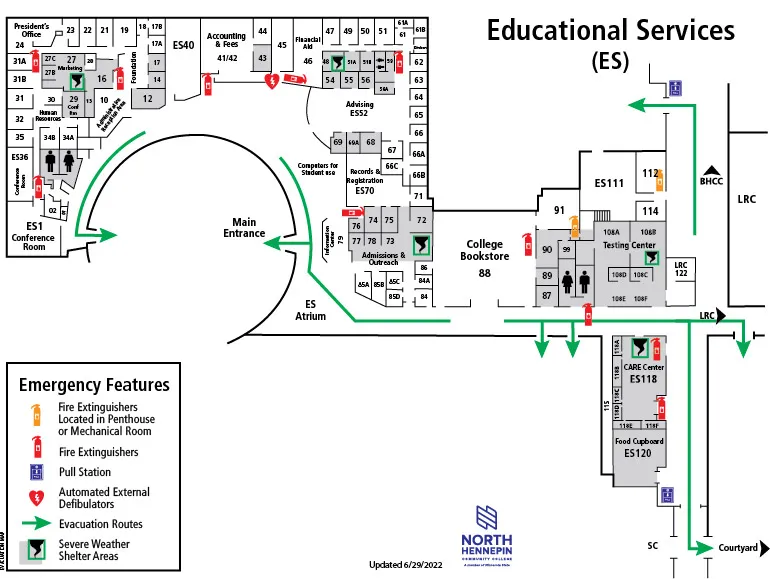 Educational Services Building Map