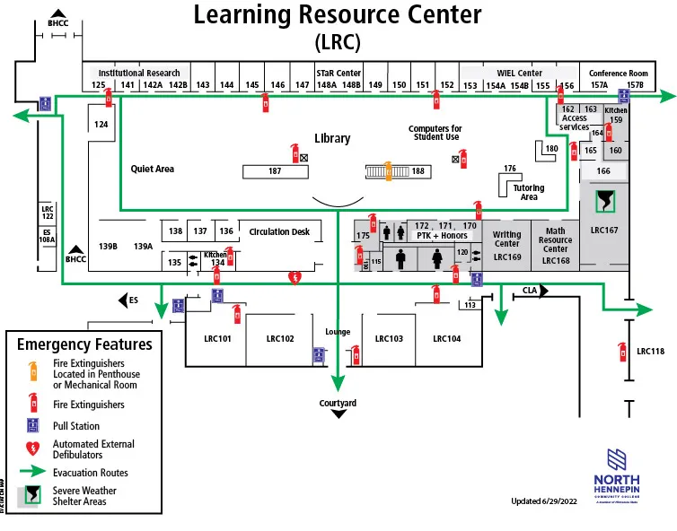 Learning Resource Center Building Map