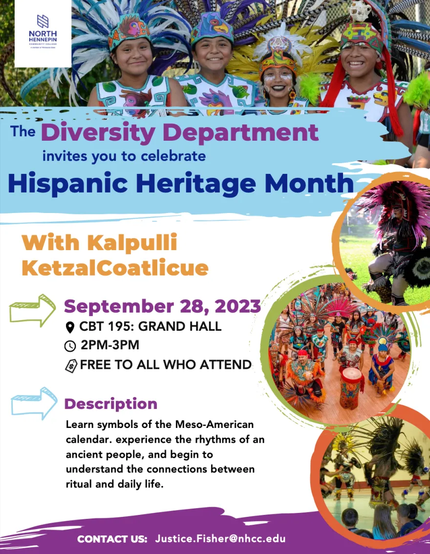 2023 Hispanic Heritage Month event flyer 