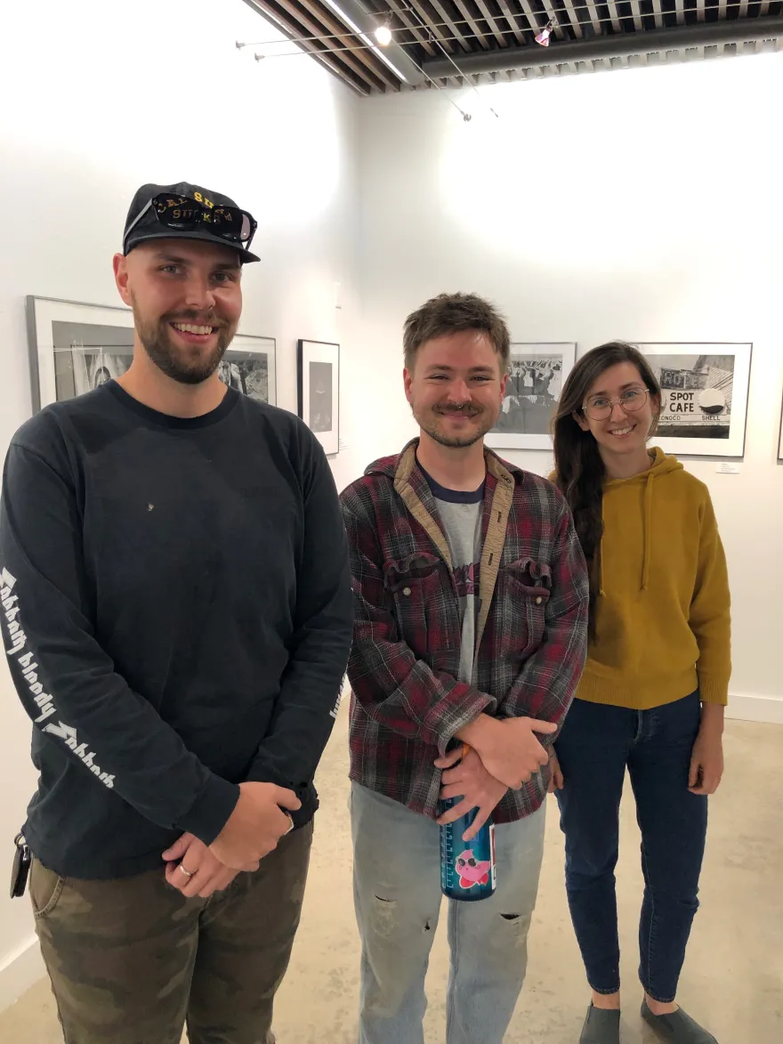 NHCC arts alumni stop by to visit the gallery
