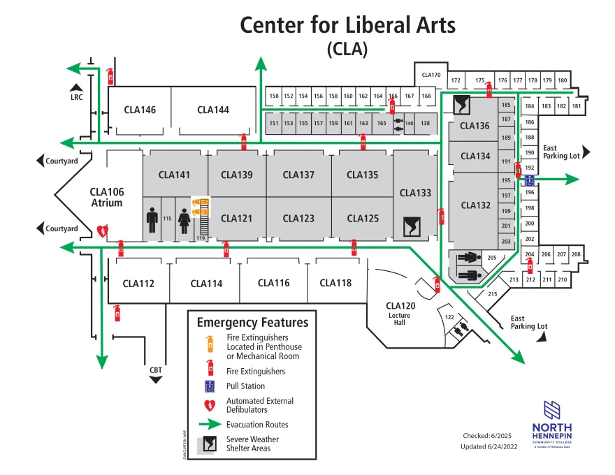 map of CLA 