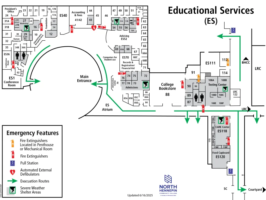 map of ES