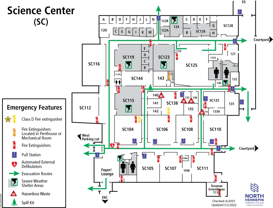 map of SC