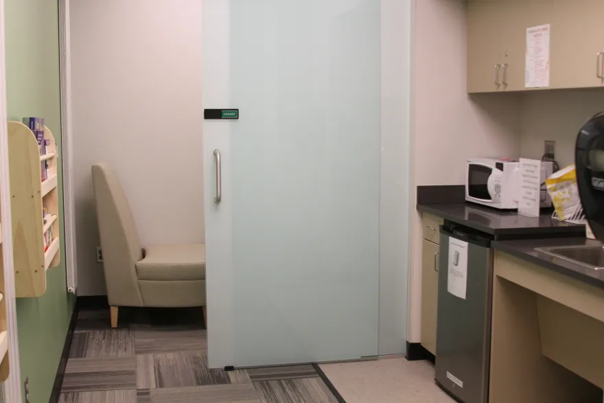 this is a photo of the Mother's Room on the second floor of the Campus Center at NHCC. 