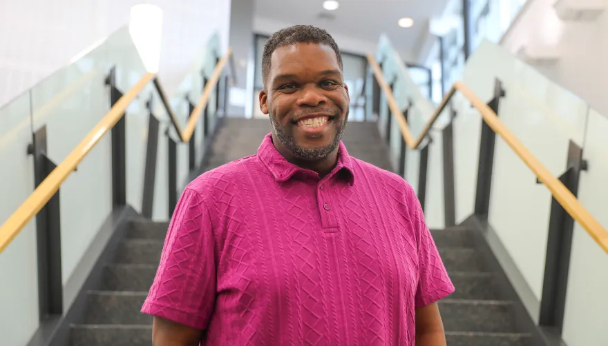 this is a headshot photo of DeWayne Cook, the newest staff member in the NHCC Foundation office. 