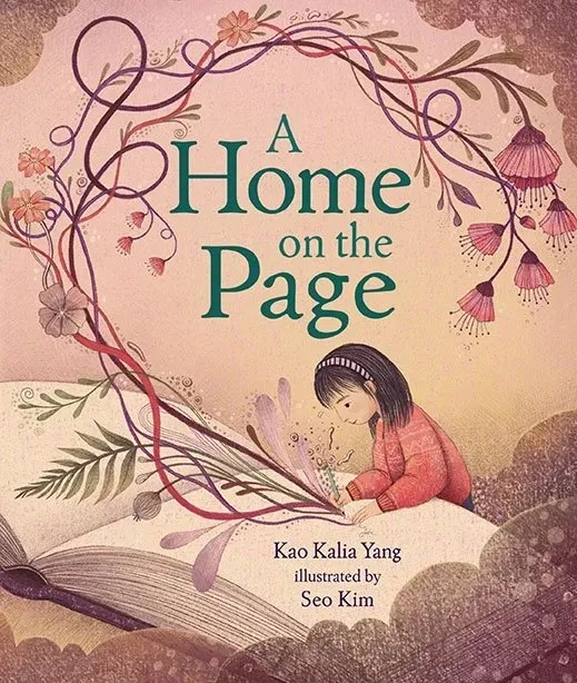 this is a photo of a book cover titled, A Home on the Page. 