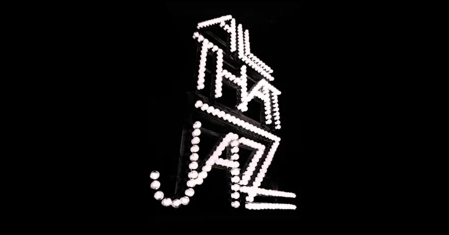 this is a promotional graphic for our upcoming jazz concert that is a black rectangle with the words All That Jazz written in white letters. 