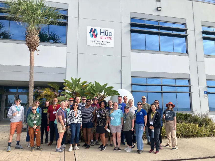 this is a group photo of business professor, Belinda Armstead at an educational conference in Florida.