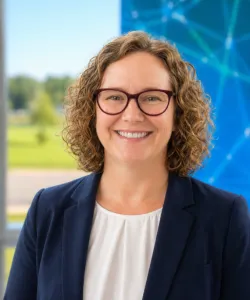 this is a smiling headshot photo of NHCC nursing and allied health dean, Amy Goman. 