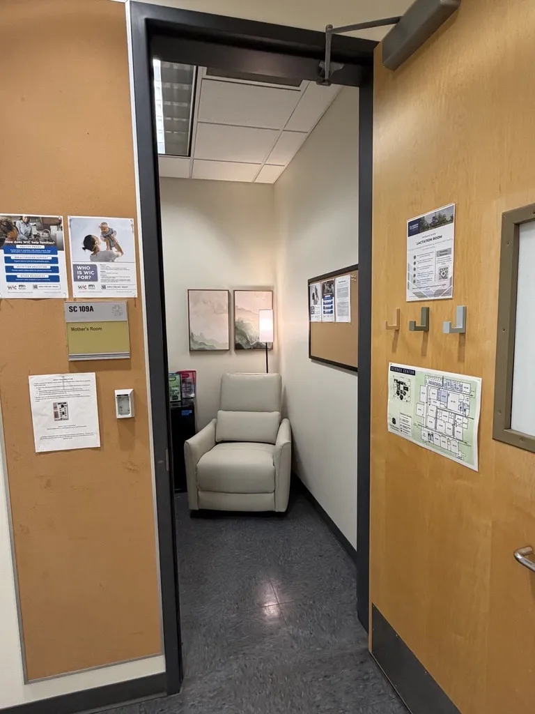 this is a photo of NHCC's lactation room