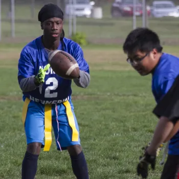 Men Playing Flag Football