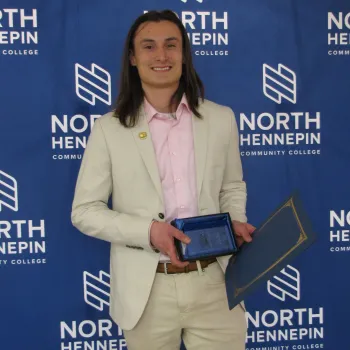 Connor, student award winner