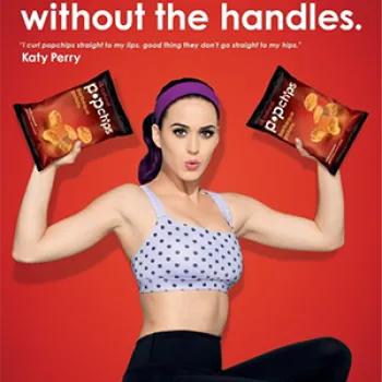 katy Perry with food